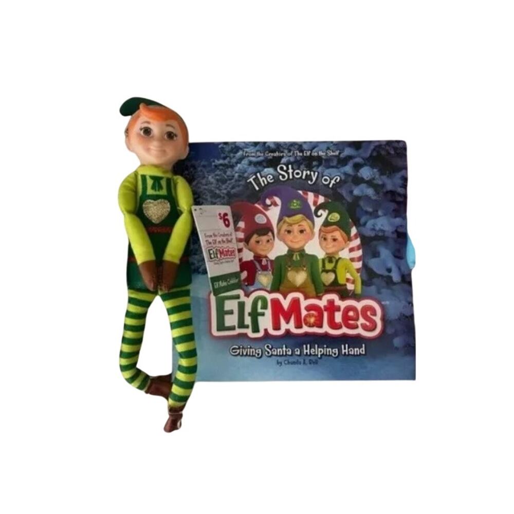 NEW Elf On The Shelf Elf Mates Book & Shirt Clothing Outfit